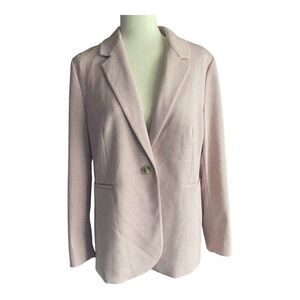 NWT-PURE COLLECTION-PINK AND WHITE HOUNDSTOOTH BLAZER-US SIZE 12